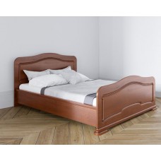 Кровать из массива 160х200 с изножьем Суламифь цвет Терракот